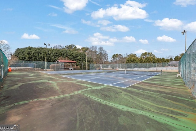 view of sport court