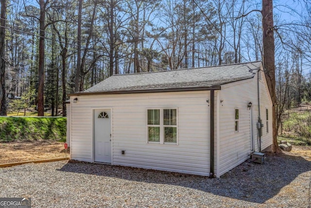 view of outbuilding