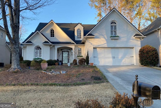 front of property featuring a garage