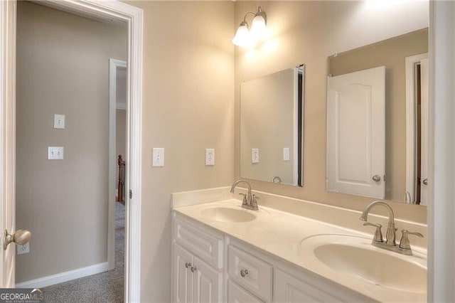 bathroom with vanity