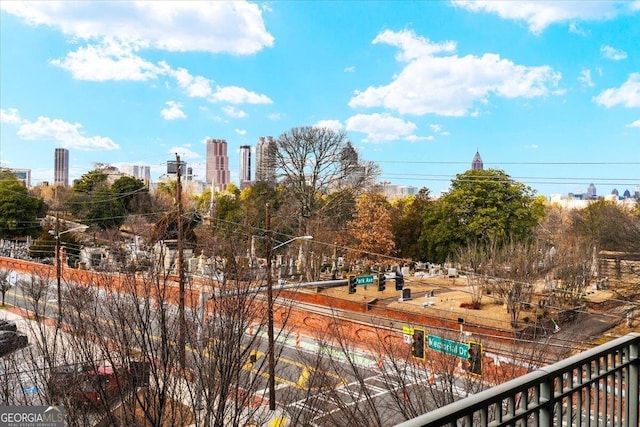 exterior space featuring a view of city