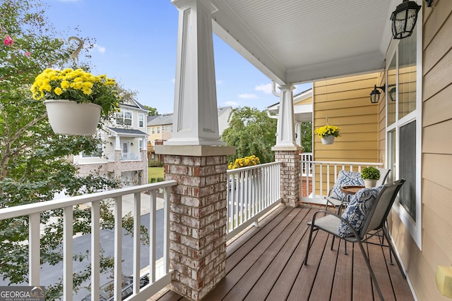 balcony with a porch