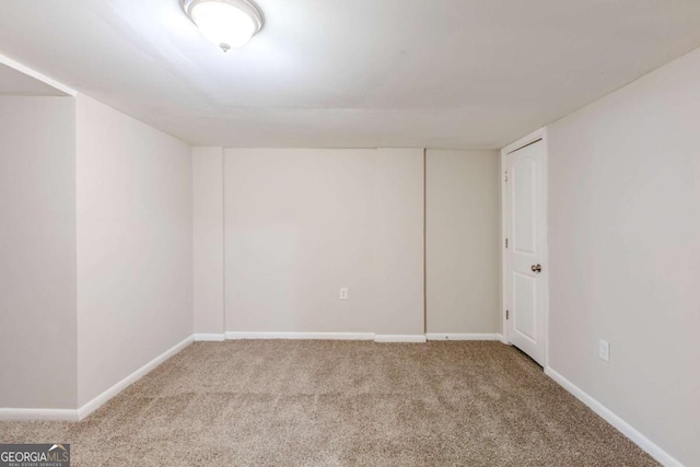 view of carpeted empty room