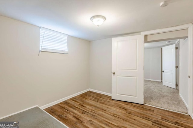 interior space with wood-type flooring