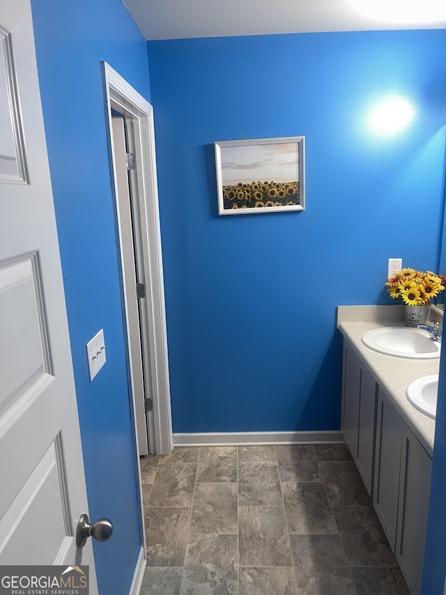 bathroom with vanity