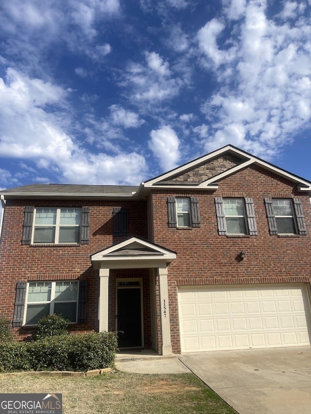view of front of home featuring a garage