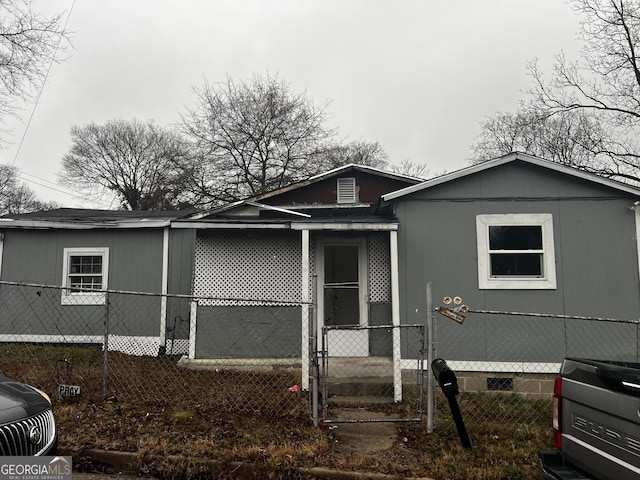 view of front of property