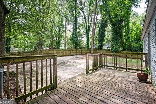 1574 Mayflower St, Atlanta, GA 30311 - deck featuring a patio and a fenced backyard