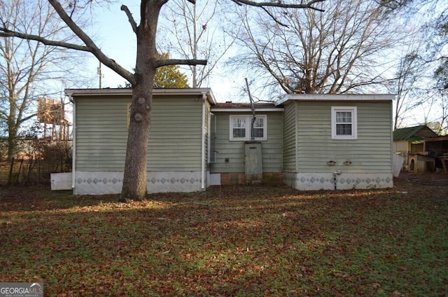 view of rear view of property