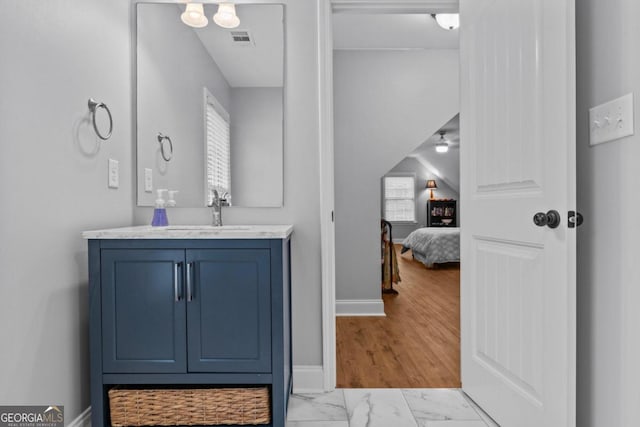 bathroom featuring vanity