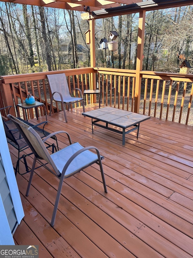 view of deck