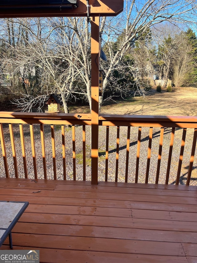 view of wooden terrace