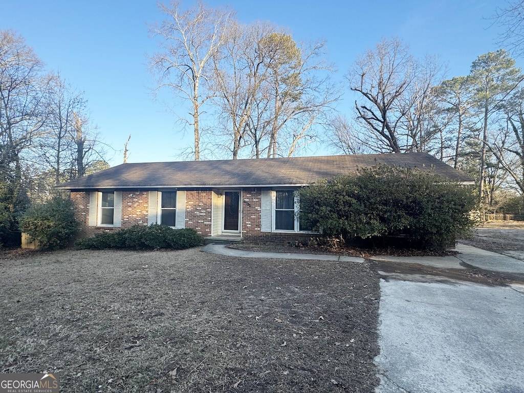 view of ranch-style house