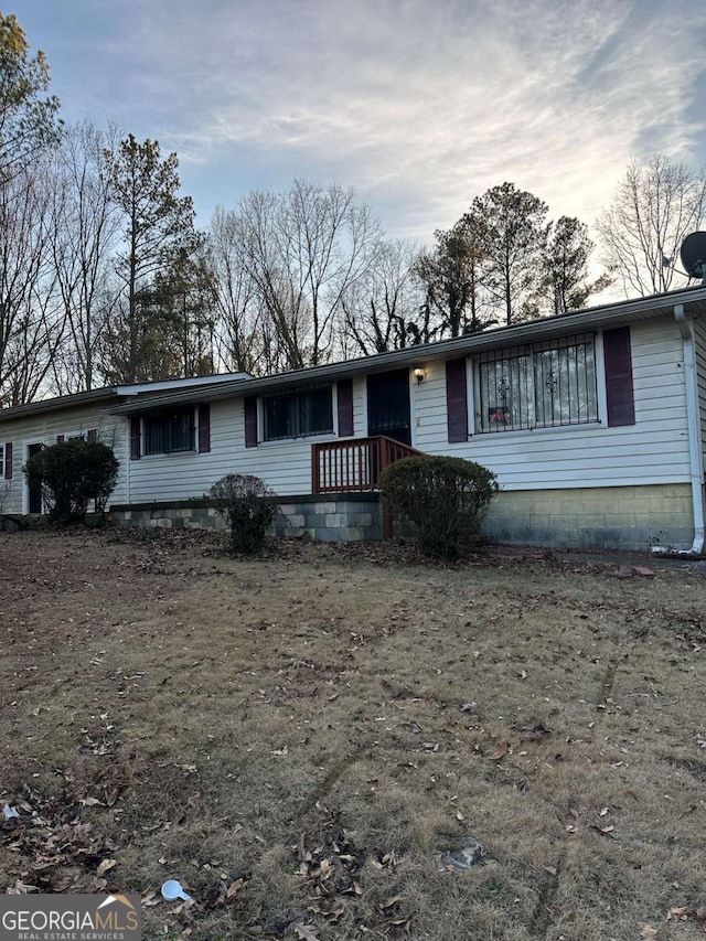 view of ranch-style house