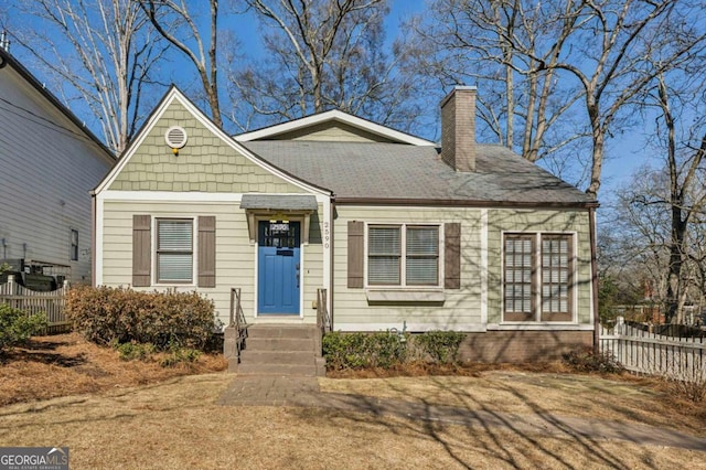 view of front of property