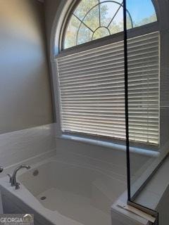 bathroom with a bathtub