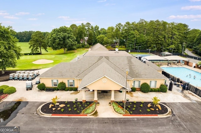 birds eye view of property