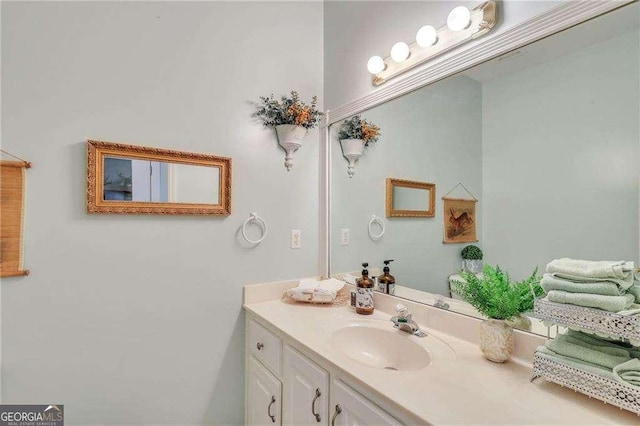 bathroom featuring vanity