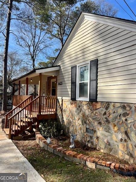 view of front of home