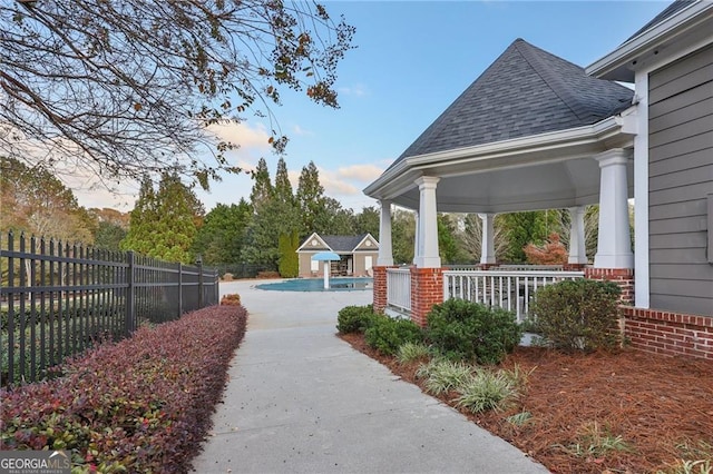 surrounding community with an outbuilding