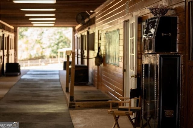 view of horse barn