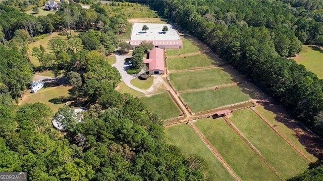 3055 Spring Hill Dr, Monroe, GA 30656 - aerial overview of property's location with rural landscape