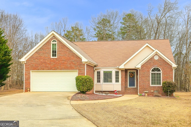 view of front of house featuring a garage