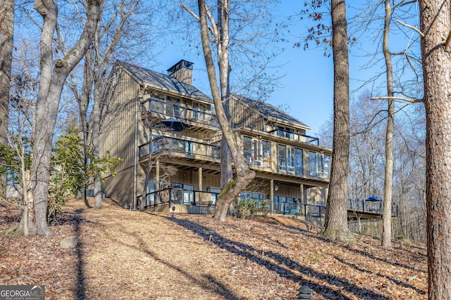 view of rear view of property