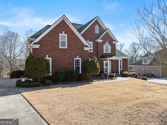 view of front property with a front yard