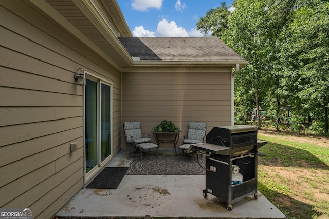 view of patio / terrace with grilling area