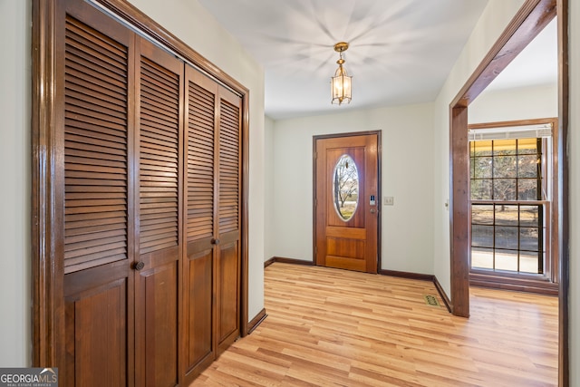 215 Bellvue Dr, Toccoa, GA 30577 - entryway featuring light hardwood / wood-style flooring