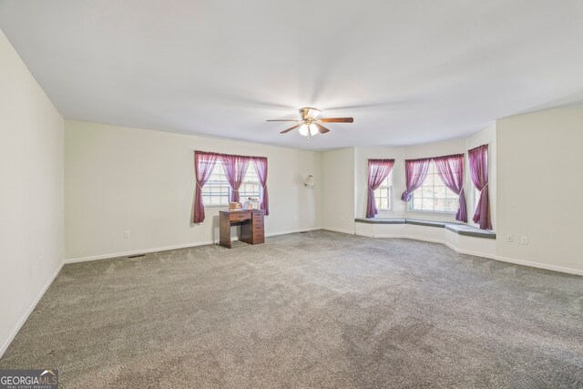 215 Bellvue Dr, Toccoa, GA 30577 - spare room featuring ceiling fan and carpet flooring