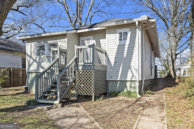 view of front of home