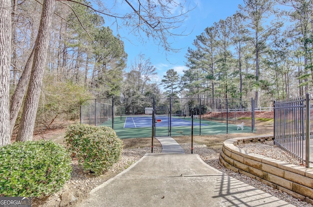 view of sport court