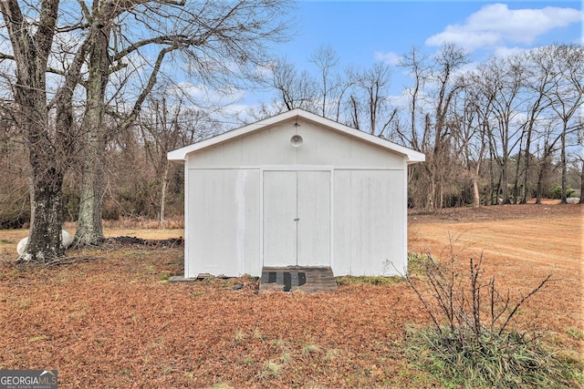 view of outbuilding