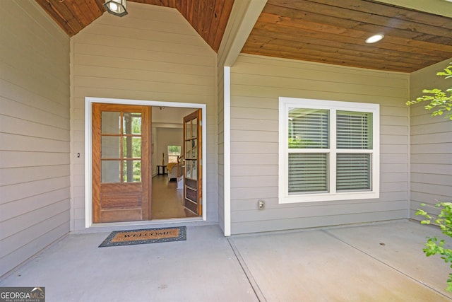 view of property entrance