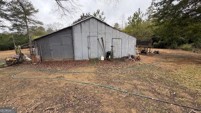 view of outdoor structure