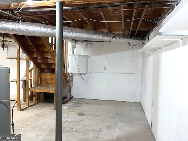 view of basement