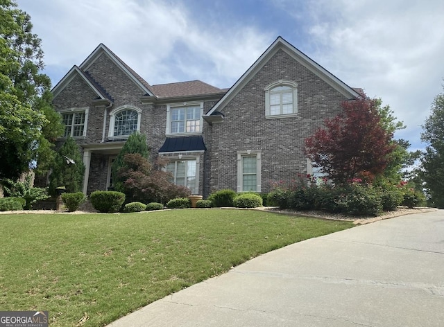 view of front property with a front yard