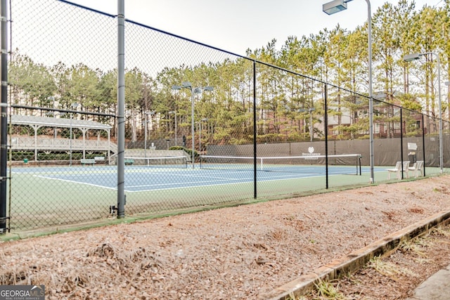 view of sport court