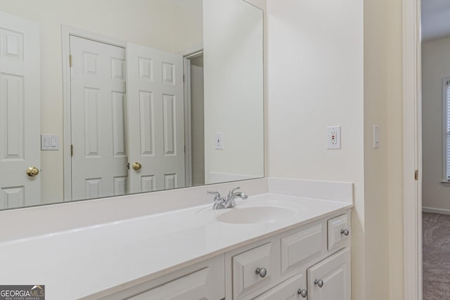 bathroom with vanity