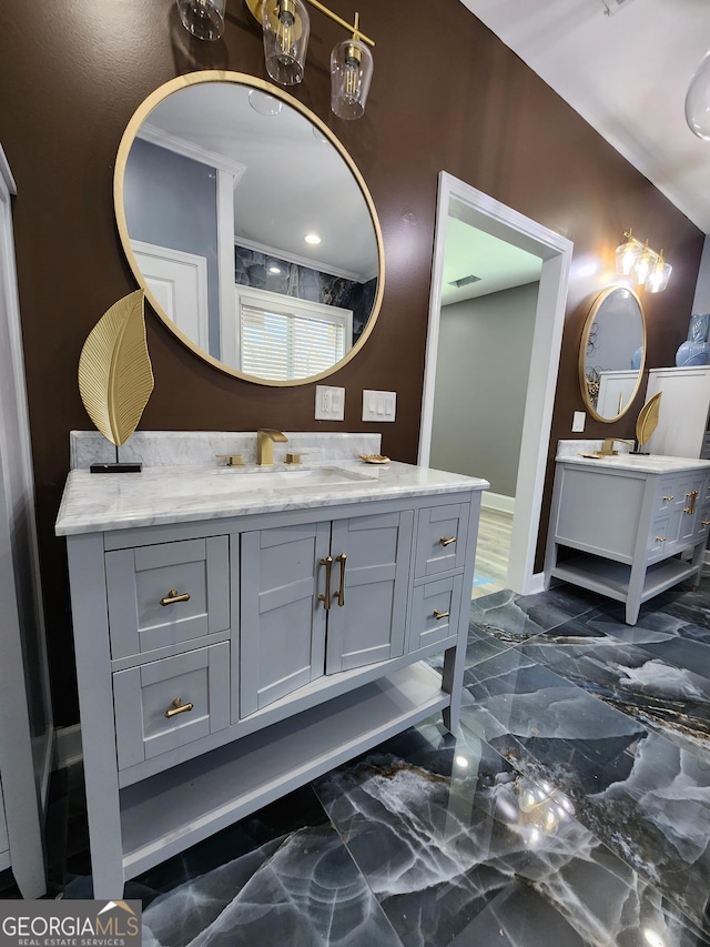 bathroom with vanity