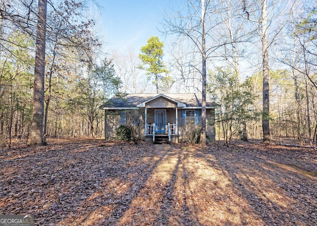 view of front of home with a porch