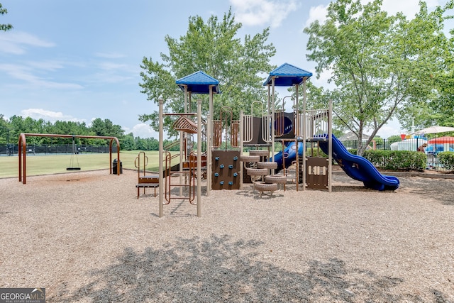 community playground featuring fence