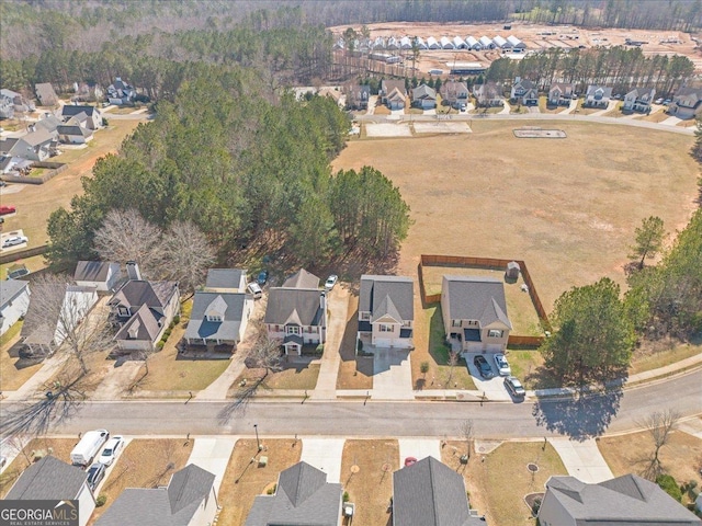 birds eye view of property featuring a residential view