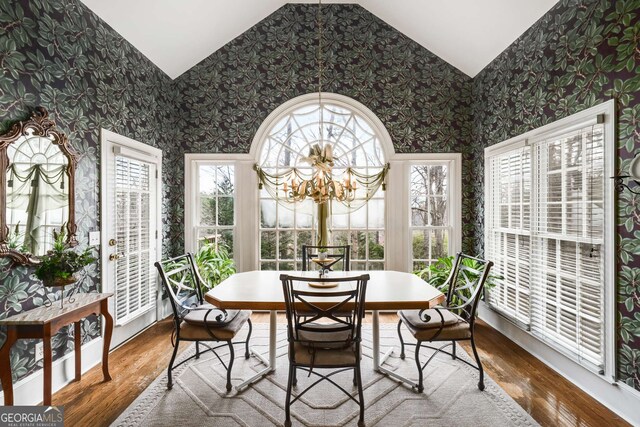 2290 Spencers Way, Stone Mountain, GA 30087 - sunroom / solarium with a notable chandelier and plenty of natural light