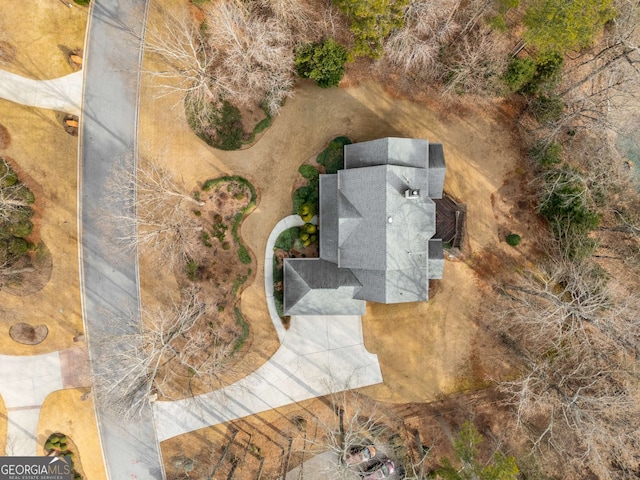 birds eye view of property