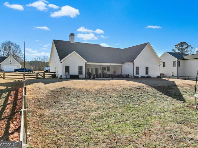 view of back of property