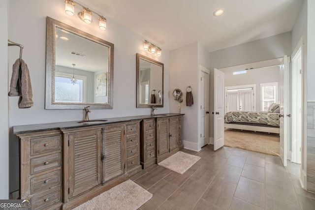 bathroom with vanity