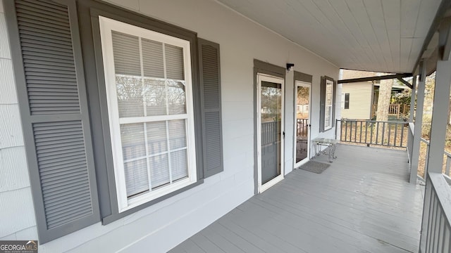 balcony with a porch